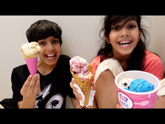 الايسكريمات مع لانا  ماتعطي اخوها /ice cream with nawaf and lana class=