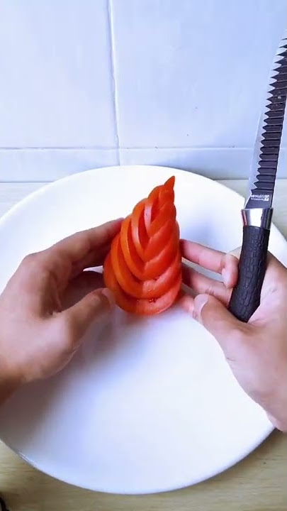 Tomato And Carrot Decoration: Chef Techniques