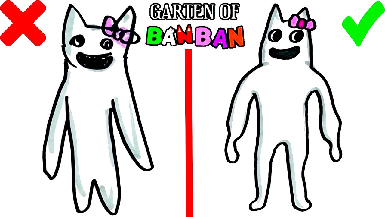 How To Draw Banbaleena - Garten of Banban  Easy Step By Step Drawing  Tutorial 