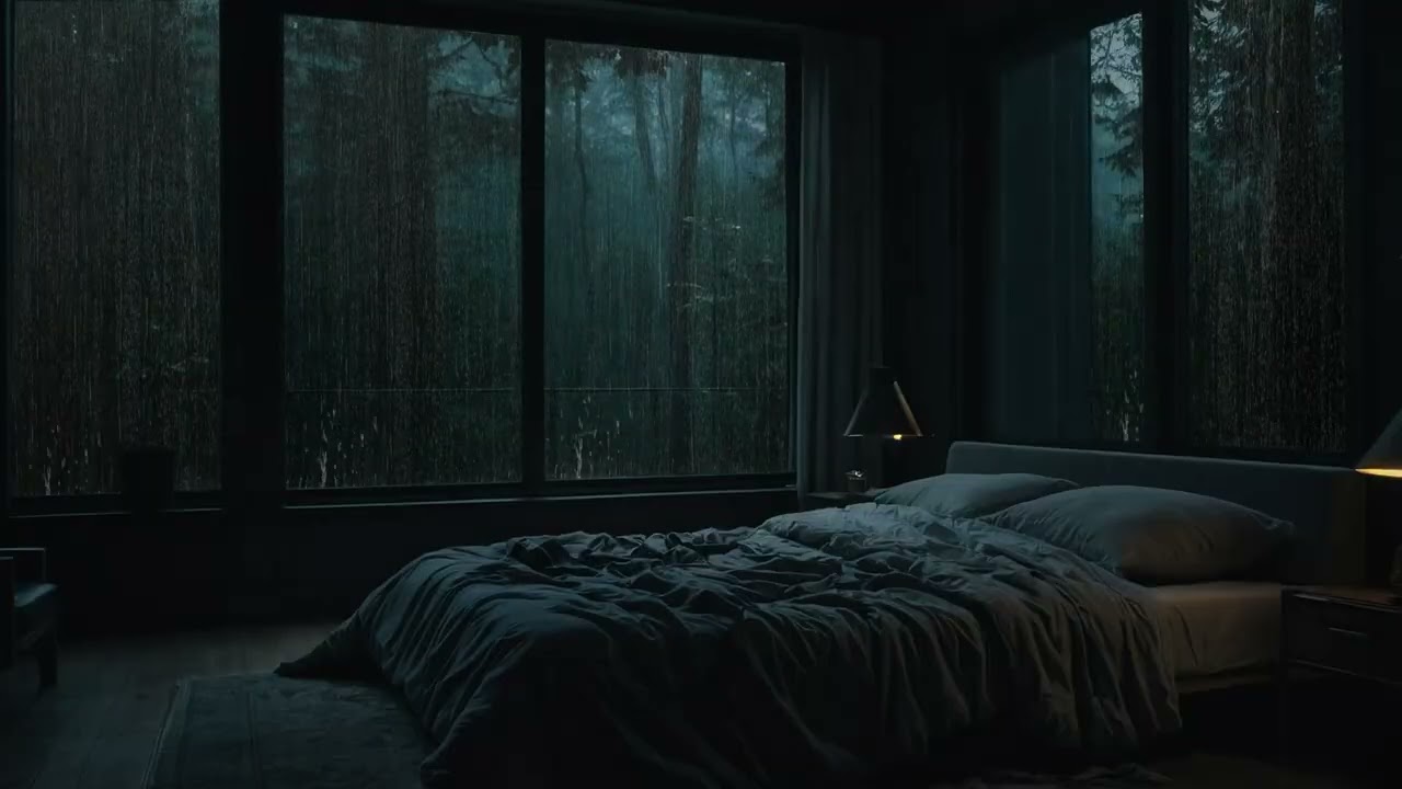 Fall Asleep Fast with Heavy Rain Outside Your Window