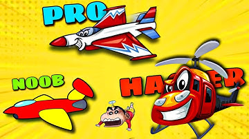 NOOB VS PRO VS HACKER IN PLANE EVOLUTION | With SHINCHAN and CHOP | IamBolt Gaming