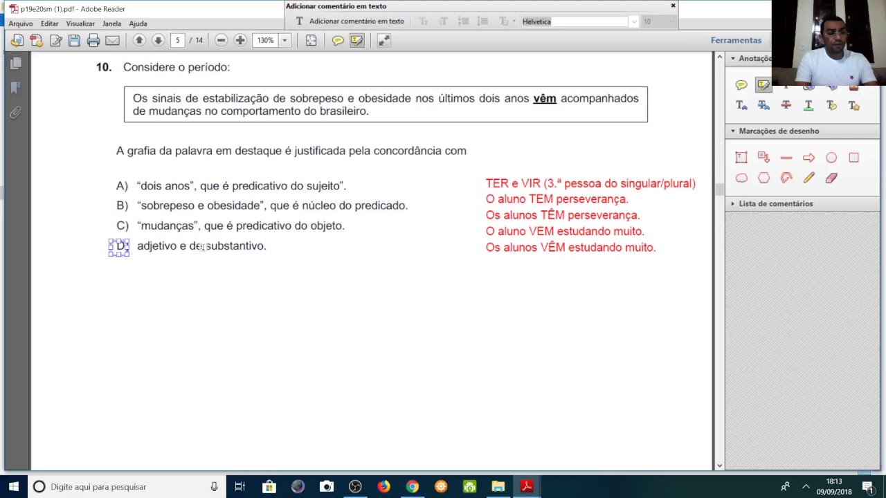 Prof. Cassildo Souza - Res. Prova Pref. Santana do Matos (nível superior) - FUNCERN  (ao vivo)