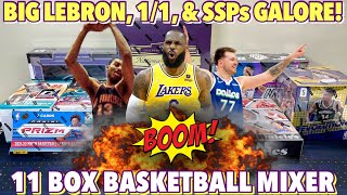 BIG LEBRON, 1/1, & SICK SSPs GALORE! 😮🔥 11 Box Basketball Mixer - 2022 National Treasures College