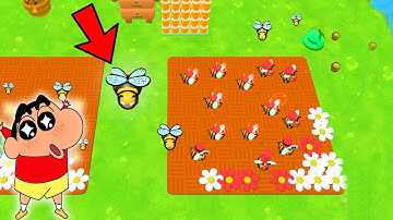 I Started My Own BEE COLONY with SHINCHAN and CHOP | NOOB vs PRO vs HACKER Part 2