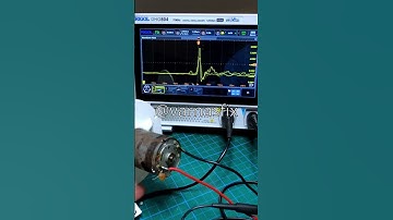 Visualize How a Capacitor Reduces Motor Noise on the oscilloscope
