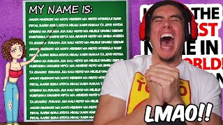 She Has The LONGEST NAME In The World & The Roasts Are EPIC (Reacting To 