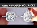 Cushion cut vs pear shape diamond ring  which one do you love best
