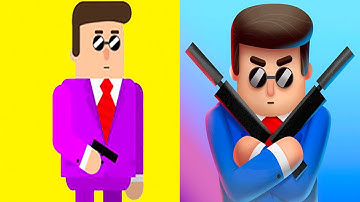 Mr Bullet Spy Puzzles Gameplay Part 8 - Chapter 20 Laboratory Best Bullet Shot ( ios, Android )