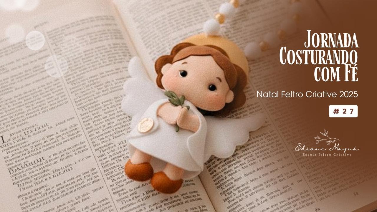 ✨ AULA  IMPERDÍVEL!  ✨Curso Anjinho Mini Terço Menino da Esperança! Ao vivo.