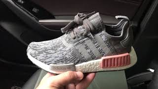 adidas nmd r1 heather grey raw pink