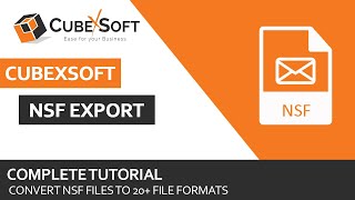 Easily Convert Lotus Notes NSF files to Outlook, Office 365 etc. | CubexSoft NSF Converter screenshot 1