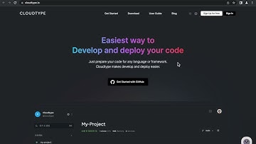 cloudtype demo(deploying Node.js template)