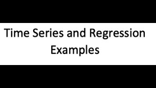 time series & linear regression