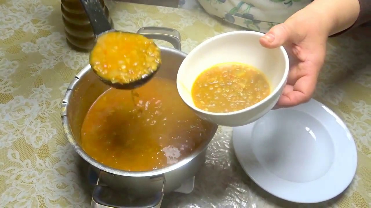 soupe aux lentilles - وجبة صحية بدون لحم  شوربة العدس@Cuisinetunisiennezakia