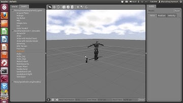 Darwin-OP and the DRC Robot loaded on DRCSimulator/Gazebo