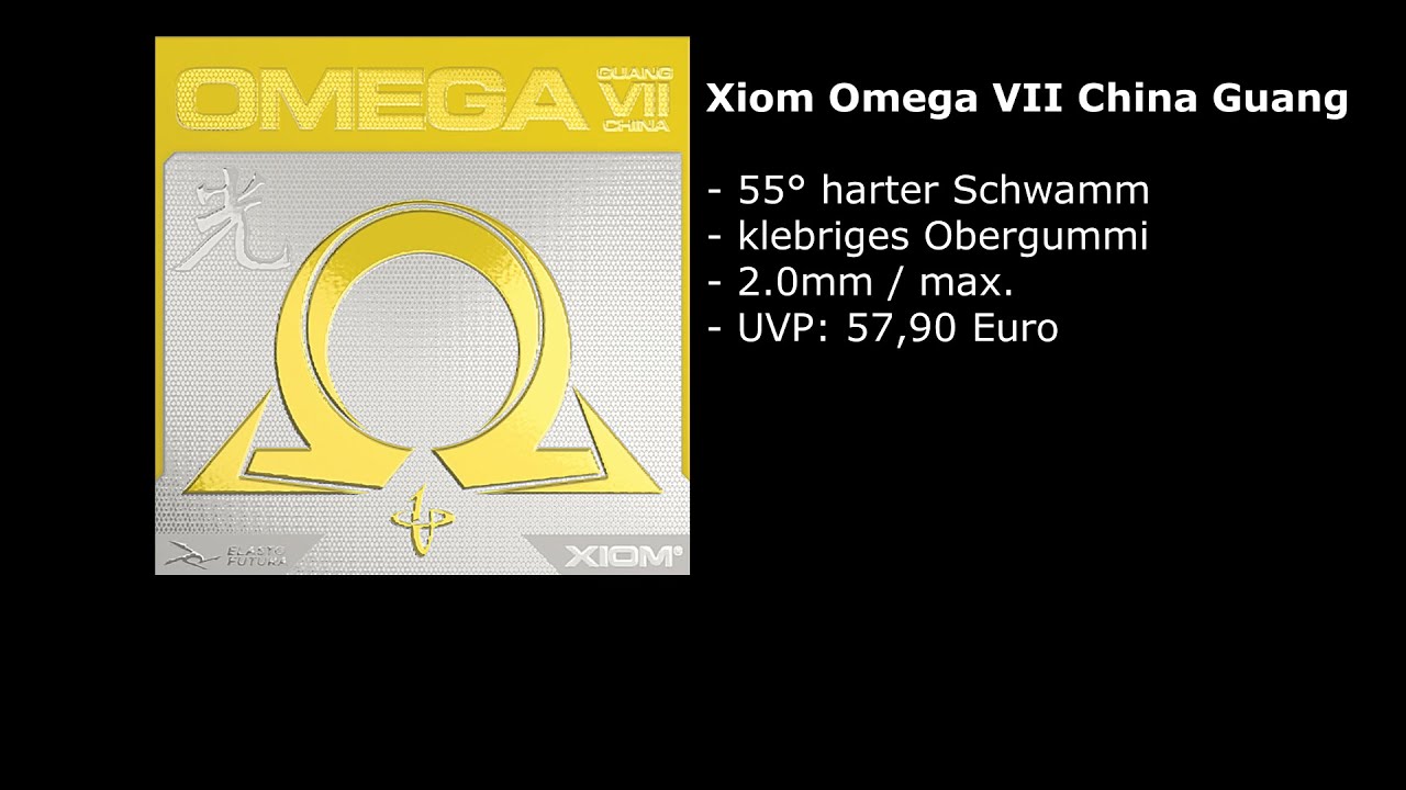 Xiom Omega VII Pro and Euro Rubbers - Alex Table Tennis - MyTableTennis.NET  Forum - Page 1