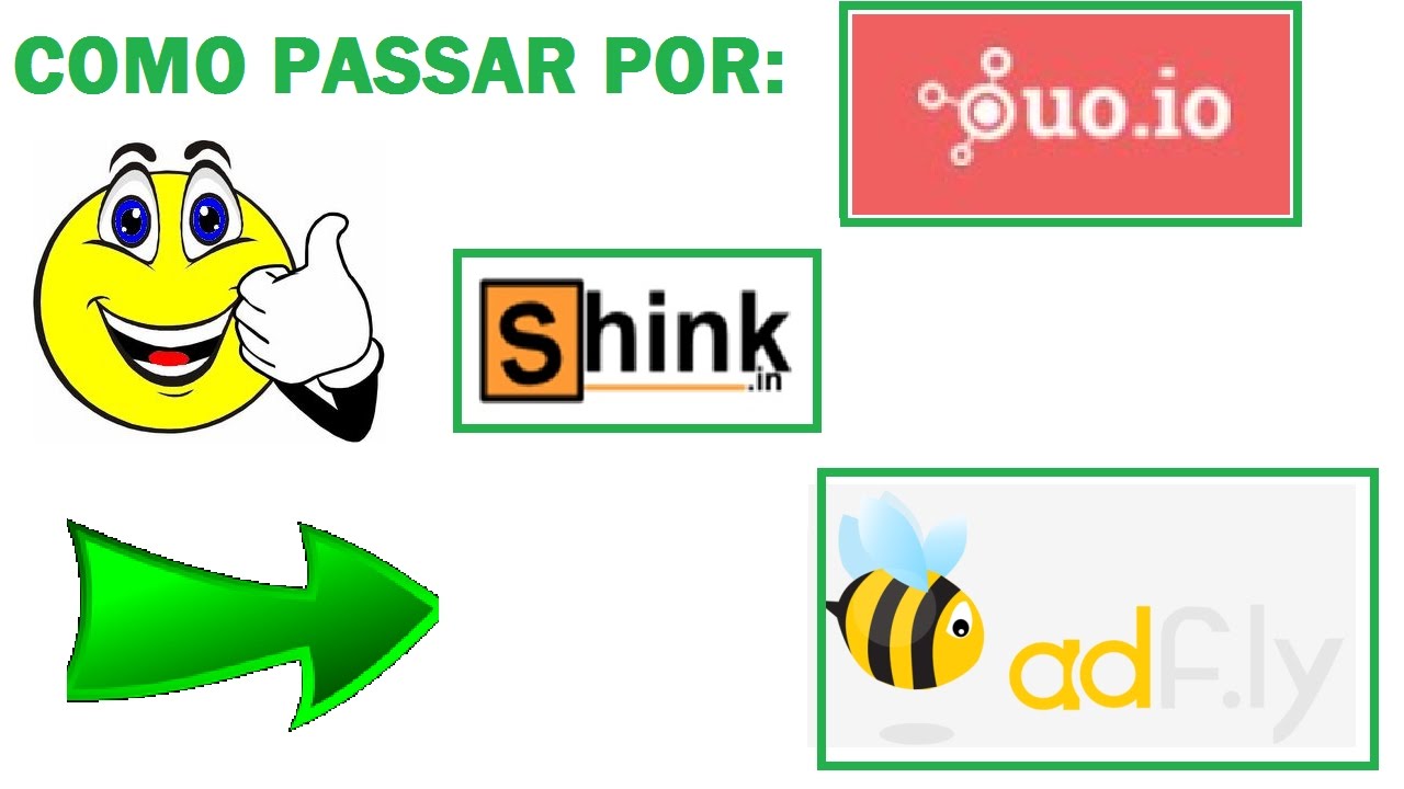 Como passar pelo shink in, ouo.io e o adf.ly em 1 Minuto - YouTube