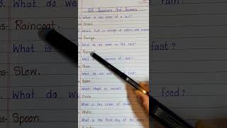 GK Questions And Answers For Children | One Word Answer In English | Handwriting ✍️