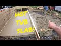 Pouring A Concrete Slab For a Hot Tub and Building A Deck Around It