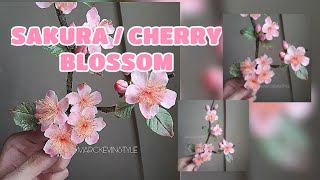 SAKURA \/ CHERRY BLOSSOM GUMPASTE OR CLAY (Vlog 12 by marckevinstyle)