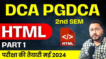 📚DCA PGDCA 2nd Sem Internet HTML imp question #dca #pgdca #computer