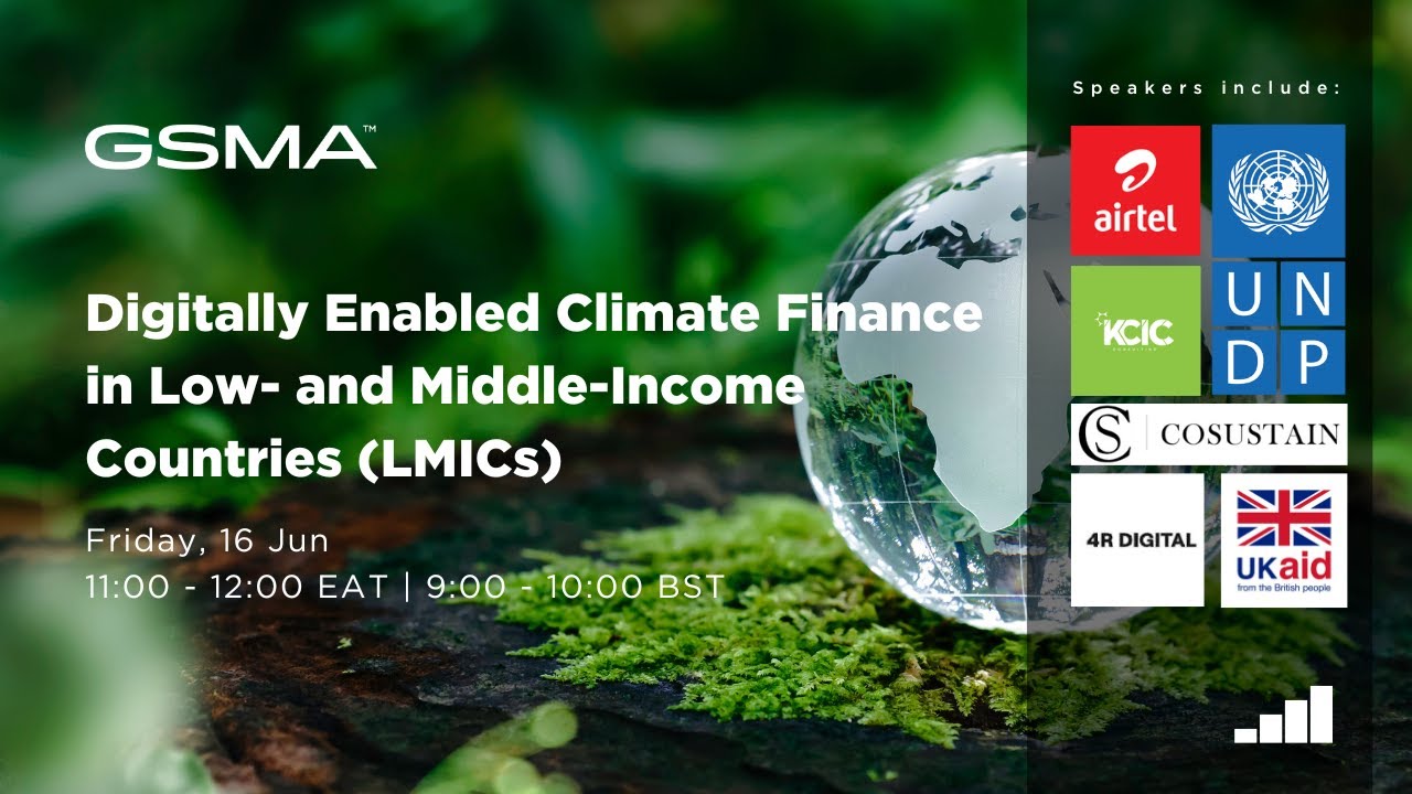 Webinar replay: Digitally Enabled Climate Finance in LMICs - YouTube