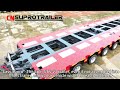 Supro Split STN-V3 Hydraulic modular trailer & Middle Spacer. Width is 4180mm.