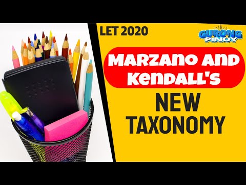 Marzano and Kendall&rsquo;s New Taxonomy LET Updated Reviewer 2020