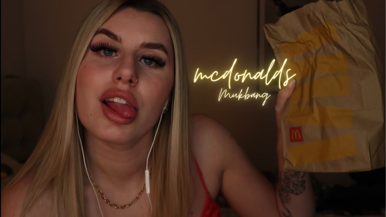 ASMR McDonalds mukbang🍔