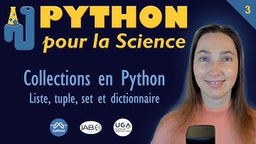 Collections en Python : liste, tuple, set et dictionnaire | Python pour la Science #3