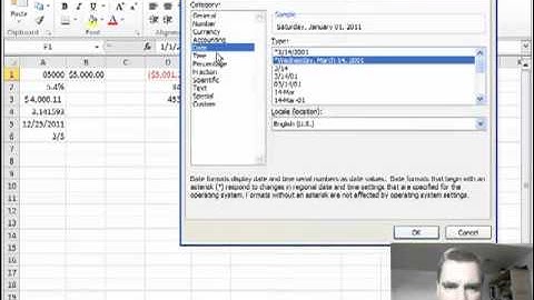 Excel Video 218 Custom Date Formats