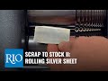 From Scrap to Stock: Rolling Silver Sheet