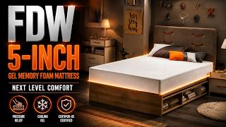 FDW 5 Inch Gel Memory Foam Mattress Medium Firm Review