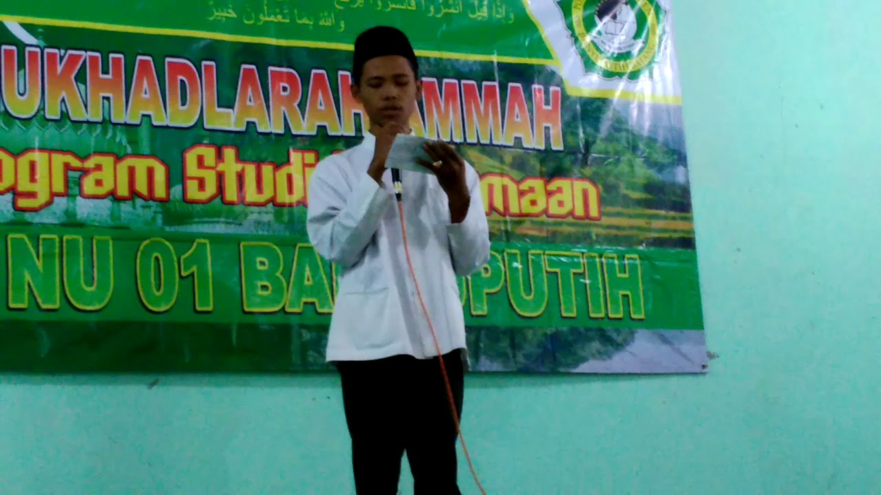 Pidato Lucu Tolabul Ilmi MA NU 01 BANYUPUTIH Program Studi Keagamaan 