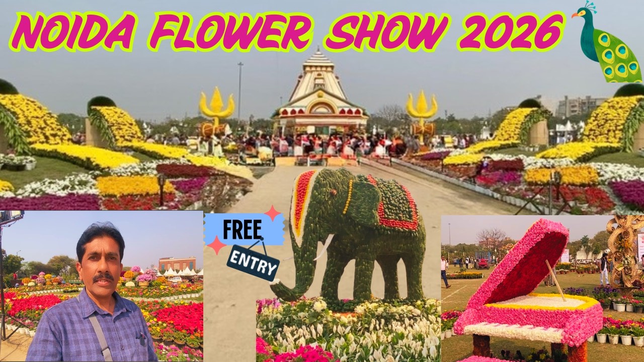 Largest Flower Festival in North India | Noida Flower Show 2026 | Flower Festival in Noida |