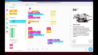 LEGO EV3  Mindstorms Robot Trainer Course - LESSON 5.4 - Program Gyro To Move In Square