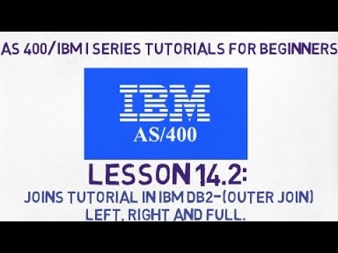 As-400 tutorial for Beginners | #14.2 | Joins in IBM DB2(Outer-Left,Right,Full) with Example.