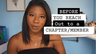 Before You Reach Out to a Chapter | WATCH THIS FIRST! | KelsTells SororiTEA Talks