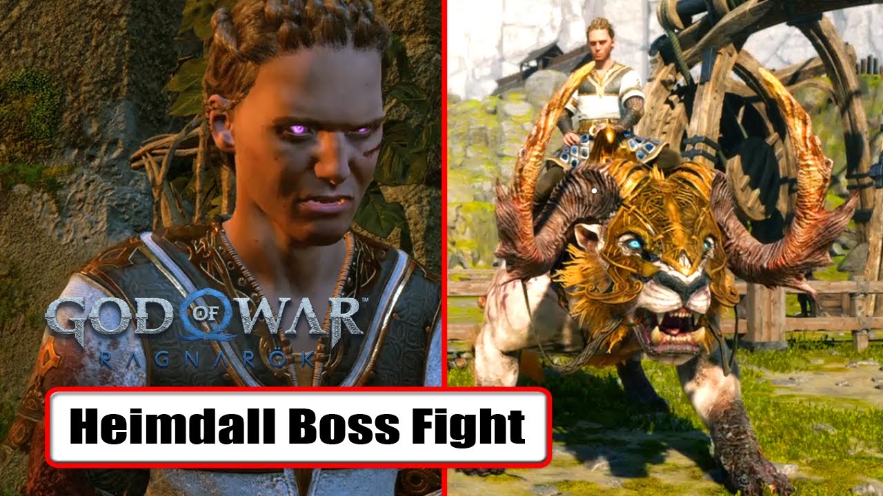 GOD OF WAR RAGNAROK - Heimdall Boss Fight 4K UHD 