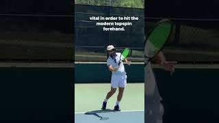 Helpful trick to get more forehand topspin.