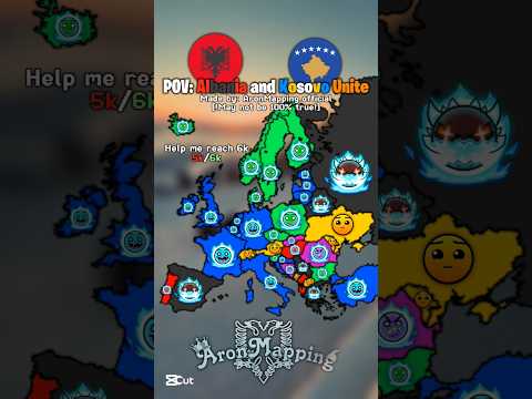 POV Albania And Kosovo Unite Map Mapping Europe Geography Mapper Albania Kosovo 