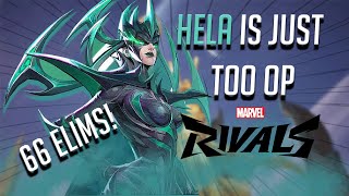 Hela is FUN | 66 Elims | Marvel Rival Gameplay | (Hela gameplay, and Tips!)