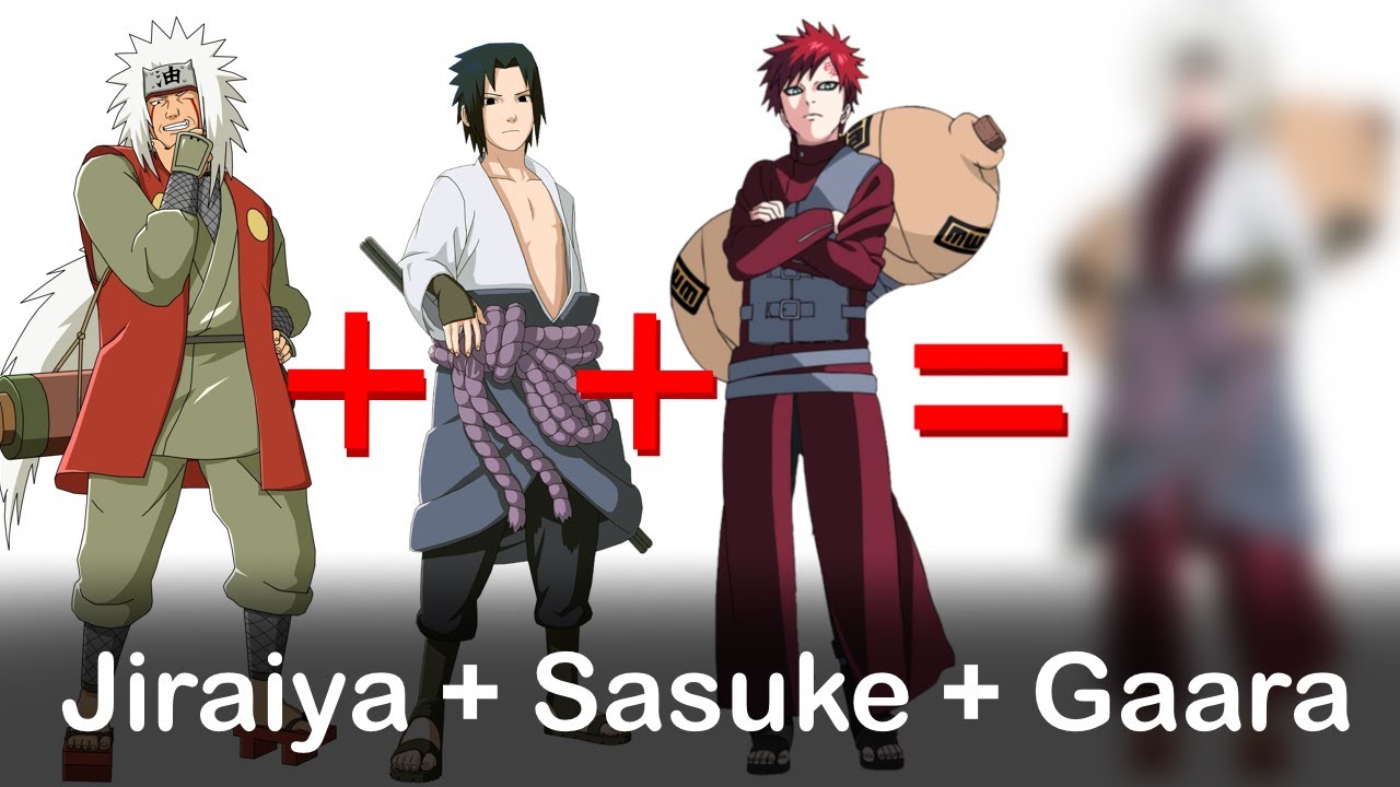 Naruto Characters Fusion | Jiraiya + Sasuke + Gaara | Epic Anime Body ...
