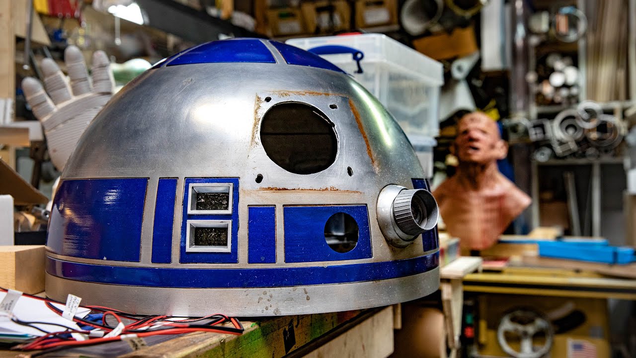 Adam Savage Upgrades His R2-D2 Astromech Droid Build! - YouTube