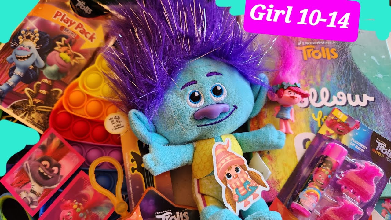Trolls shoebox for Girl 10-14 with Operation Christmas Child (unboxing) 