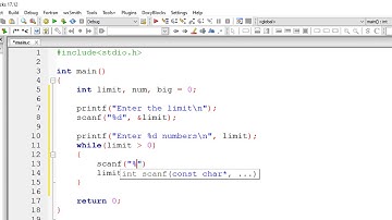 Find Biggest of N Numbers, without using Arrays: C Program