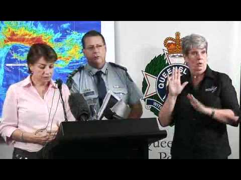 Media Conference - 9:30pm TC Yasi briefing, Speaker Premier Anna Bligh policella