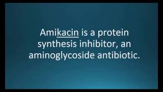 How to pronounce amikacin (Amikin) (Memorizing Pharmacology Flashcard)