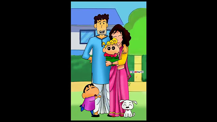 How I drew Shinchan's family as Indians // Digital art // Daag Tene