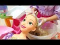 ラプンツェル人形 シャンプー 美容室ごっこ ディズニープリンセス / Rapunzel Doll Hair Wash! Hair Beauty Salon